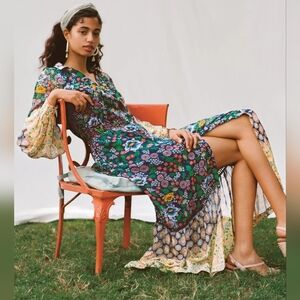 Maeve By Anthropologie Floral Boho Dress